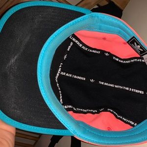 Adidas 5 Panel Hat-Neon Pink/Neon Blue/Black